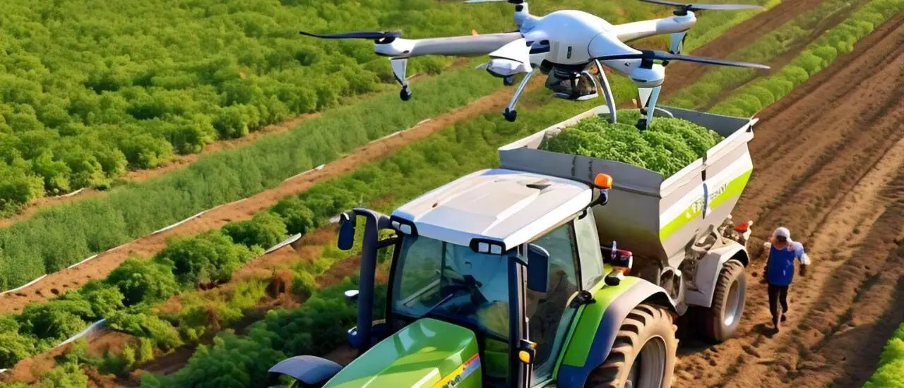 farmers using Climate-Smart Agriculture techniques. (illustration)